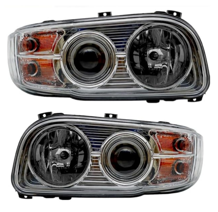 2008-2018 Peterbilt 388-389, Headlights, American Version, Halogen Assembly-LED Light Strip