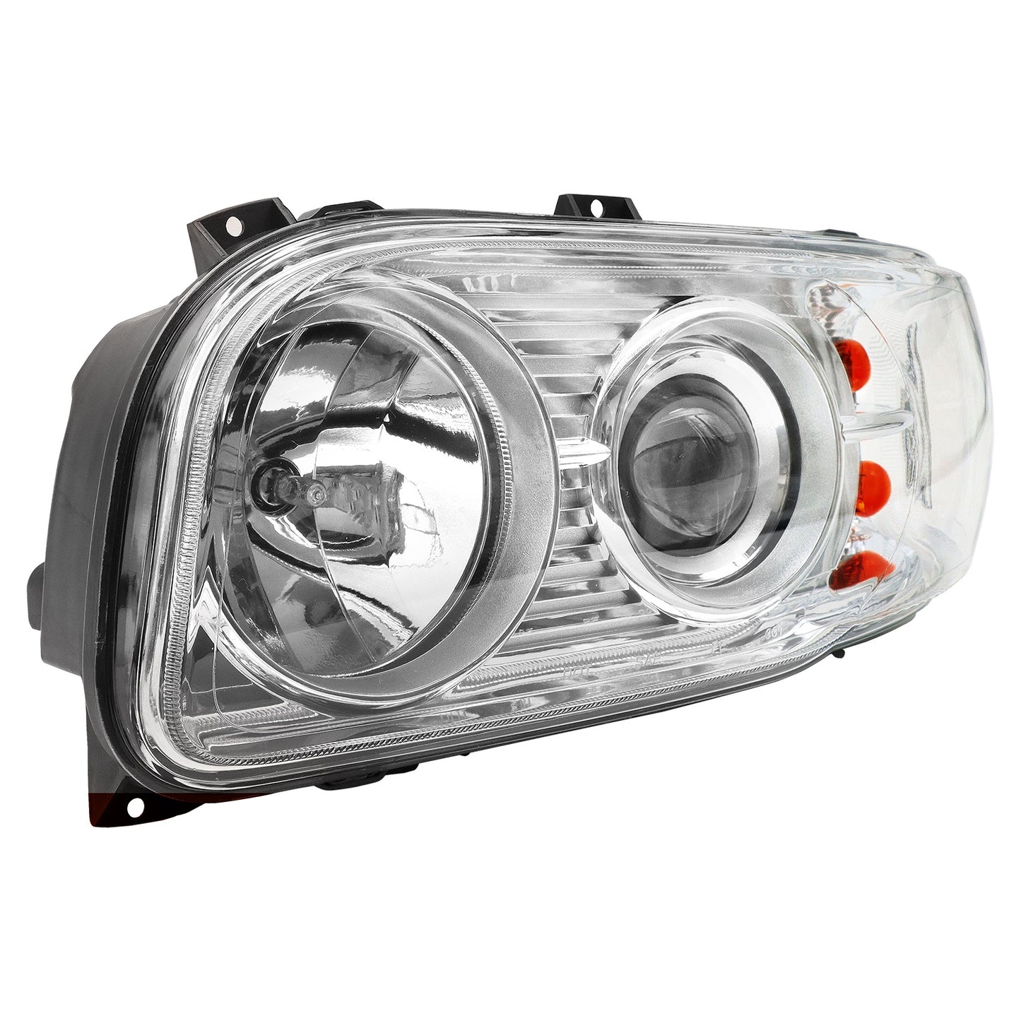 2008-2018 Peterbilt 388-389, Headlights, American Version, Halogen Assembly-LED Light Strip