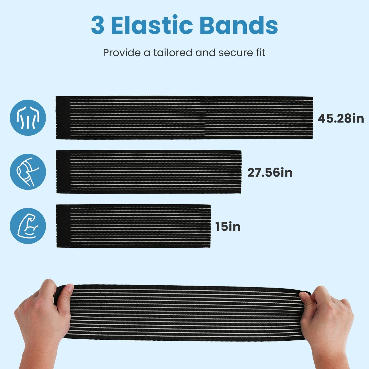 1Set 19QT Portable Cold Therapy Machine Programmable Ice Therapy Machine Cold Rush Therapy Machine System With 3 Flow Levels 10 To 60Mins Timer 3 Elastic Bands For Post Surgery Recovery