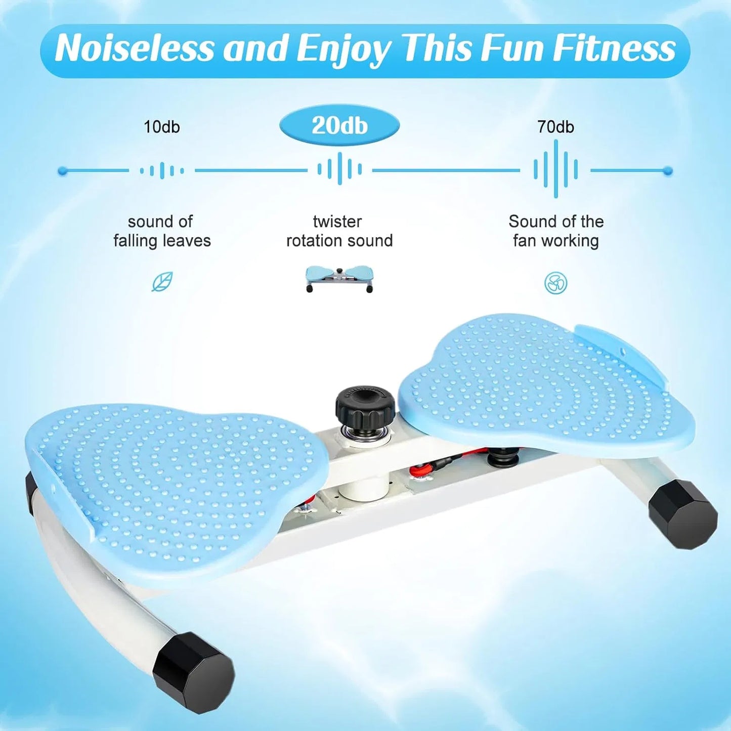 Waist Twister, Exercise Twist Boards Twisting Waist Machine For Women Belly Fat, Noiseless Ab Twister Machine With Resistance Bands, Waist Sculptor For Home Gym